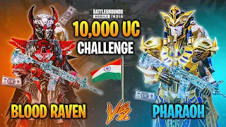 😤 10,000 UC Challenge - Blood Raven vs Pharaoh TDM Battle in BGMI independence Day Special 🇮🇳