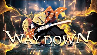 Way Down We Go "Demon Slayer" Zenitsu [Edit/Amv]