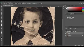 Time Lapse of an Old Photo Restoration