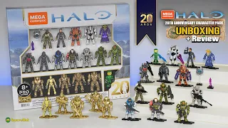 20th Anniversary Character Pack Unboxing & Review Halo Mega Construx