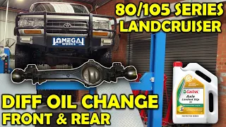 How to Change Front and Rear Differential Oils - Toyota Landcruiser 80/105 Series