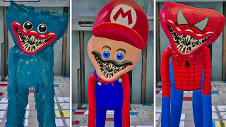 NEW Mario Huggy Wuggy VS Spider-Man Huggy Wuggy ! Poppy Playtime NEW Poppy Playtime Mod