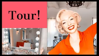 TOUR OF MY 1950s BEAUTY ROOM!