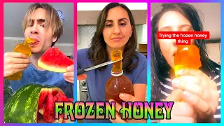 🌈🍀 Satisfying Frozen Honey 🍯💛💚💝 Frozen Honey Jelly Recipe Tiktok Compilation #20