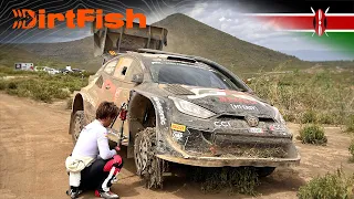 Toyota Tire Trouble! WRC Safari Rally Kenya 2024