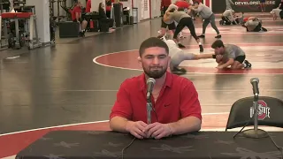 Sammy Sasso (Ohio State) talks about his recovery after being shot, Feb. 9, 2024