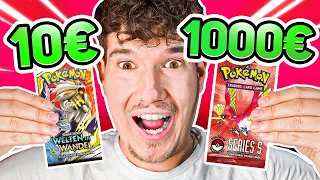 Was Lohnt sich mehr? 10€ VS 1000€ Pokémon Booster!