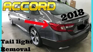 2018 Honda Accord Tail light Removal How to Remove Replace Install