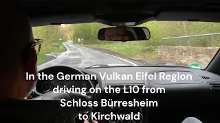 My BMW Z3 1.8S: in the German Vulkan Eifel, driving on the L10 from Schloss Bürresheim to Kirchwald.