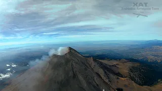 Popocatepetl volcano from UAV