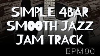 Simple 4 Bar Smooth Jazz Backing Track in C ↓Chords&Scales