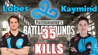 Cloud 9 Lobes & Kaymind - 35 KILLS - M416 - DUO vs SQUADS - PUBG