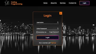 How To Make Website with Login & Signup Form using HTML CSS & JavaScript for Beginners Step by step