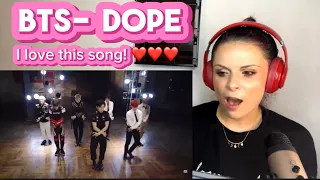 First time reacting to BTS- DOPE MV