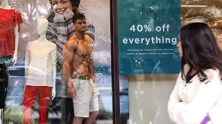 Posing Shirtless in Clothing Stores | Mannequin Challenge Extras | Connor Murphy Vlogs