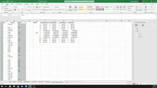 Spawning periodicity (Excel)