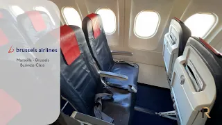 From Marseille to Brussels in business class on Brussels Airlines...