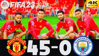 FIFA 23 - What Happen If Neymar Ronaldo Messi And Mbappe Play Together On Manchester United