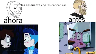 enseñanzas de caricaturas antes vs ahora