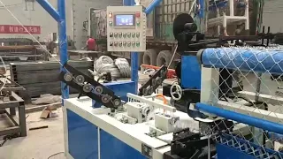 double wire full automatic chain link fence machine working in high speed low troubles