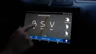 Reporting traffic with gestures - car UI