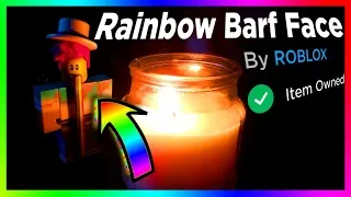 how i FINALLY got the RAINBOW BARF FACE on ROBLOX...