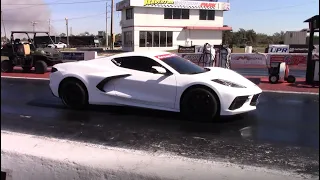 C8 Corvette vs '19 Tesla Model S Performance & FAST Charger Hellcat - Best 10.55 at 129 1/4 Mile