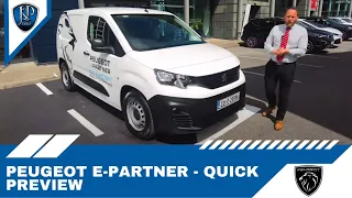 Peugeot e-Partner - Quick Preview