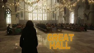 Exploring Hogwarts | The Great Hall | Hogwarts Legacy | Harry Potter Nostalgia | Gameplay | 4K