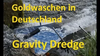 Unterwegs beim Goldwaschen in Deutschland - heute Gold Suche, Wasserfall, Gravity Dredge  (40)