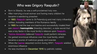 Tsarina Alexandra and Grigory Rasputin