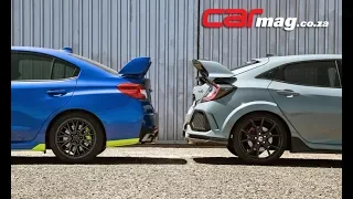 Head to head: Subaru WRX STI DE vs Honda Civic Type R