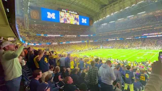 2024 CFP National Championship:  Michigan Fans Sing Mr. Brightside (high quality video and audio)