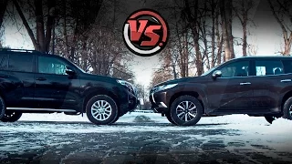 Битва на рамных. Toyota Land Cruiser Prado 2017 против Mitsubishi Pajero Sport