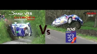 Peugeot 106 vs Citroën Saxo  Battle Cars Rallys  2016/2020 | Pure Sound | DAGONSA SPORT Video