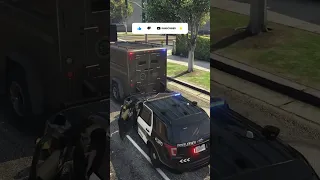 That's one way to stop a SWAT truck! 😁