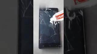 कोलगेट से टूटी स्क्रीन जोड़े | Android mobile break screen made by colgate | real magic | mobile