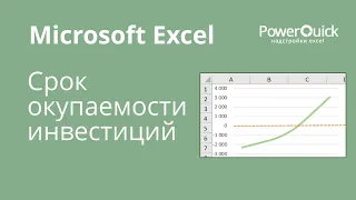 Срок окупаемости в Excel формулами