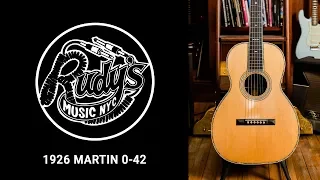 1926 Martin 0-42 Demo - Rudy's Music Shop