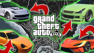 GTA V - All New Rare Car Locations in Story Mode (XBOX, PC, PS4, PS5) #gta5