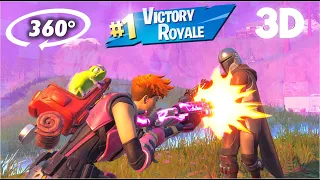 Fortnite 360° 3D VICTORY ROYALE - FIRST EVER 360 3D Fortnite Gameplay!