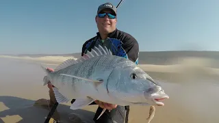 Fishing for the elusive White Steenbras. Sneaky Secret bait reveal.