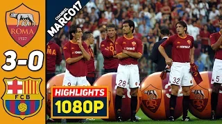 🔥 Рома - Барселона 3-0 - Обзор Матча Лиги Чемпионов 26/02/2002 HD 🔥