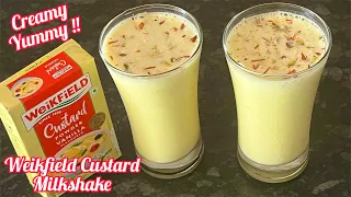 Weikfield Custard Powder Recipe | Custard Milkshake Recipe | Custard Powder Milkshake Recipe