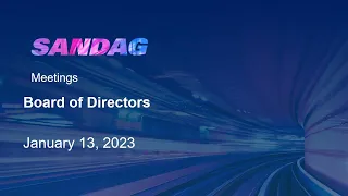 Board of Directors - January 13, 2023