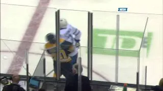 Dion Phaneuf high hit on Paille w/SlowMo 5/4/13