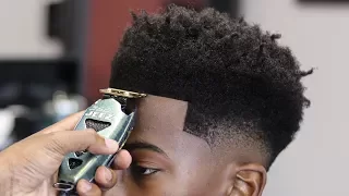 HAIRCUT TUTORIAL: LOW BALD FADE | CURLY FRO | ENHANCEMENTS INSPIRED BY: GET BEAMED