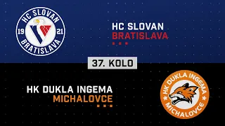 37.kolo HC Slovan Bratislava - HK Dukla INGEMA Michalovce HIGHLIGHTS