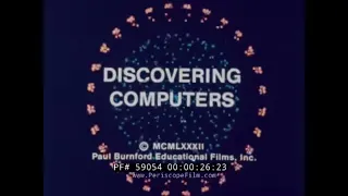 1982 COMPUTER TECHNOLOGY FILM  "DISCOVERING COMPUTERS"   EARLY PERSONAL COMPUTERS 59054