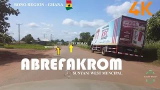 Abrefakrom Drive Tour in the Sunyani West Bono Region Ghana UHD 4K